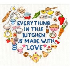 Набор для вышивания Heart of the Kitchen (Сердце кухни) 25 x 22 см Bothy Threads XJA8