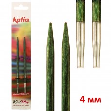 Спицы со сменными лесками KATIA, 4 мм N4 11,5 см зеленый * 4 мм* KATIA 7653