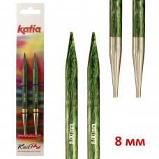 Спицы со сменными лесками KATIA, 8 мм N8 11,5 см зеленый * 8 мм* KATIA 7660