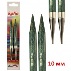 Спицы со сменными лесками KATIA, 10 мм N 10 11,5 см зеленый * 10 мм KATIA 7662