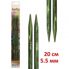 Спицы чулочные KATIA, 20 см, 5,5 мм