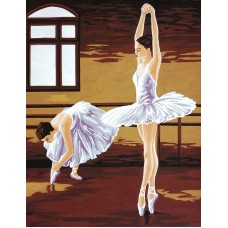 Канва жесткая с рисунком Уроки балета 60 х 50 см GOBELIN L. DIAMANT 14.865