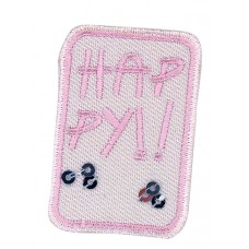 Термоаппликация HKM Happy!! (розовый) 4,5 x 3 см розовый 0,125 см HKM 35472/1SB