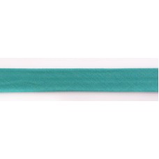 Косая бейка хлопок/полиэстер, 18 мм, 25 м, цвет 134, темно-бирюзовый