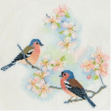 Набор для вышивания Chaffinches & Blossoms 24 x 23 см DERWENTWATER DESIGNS BB02