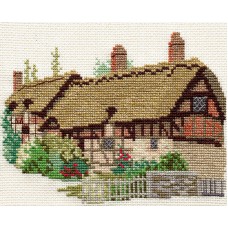 Набор для вышивания Ann Hathaways Cottage 18 x 13 см DERWENTWATER DESIGNS 14DD204
