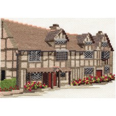 Набор для вышивания Shakespeares Birthplace 18 x 12,5 см DERWENTWATER DESIGNS 14DD212