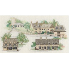 Набор для вышивания Cotswold Village 38 x 21 см DERWENTWATER DESIGNS 14VE04