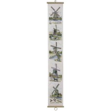 Набор для вышивания Ветряная мельница, 5 сюжетов 16 х 110 см EVA ROSENSTAND 13-344