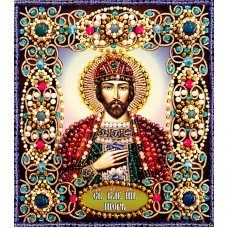 Набор для вышивания хрустальными бусинами Святой Игорь