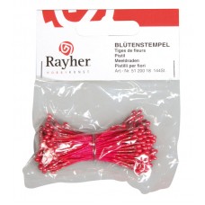 Набор декоративных элементов Тычинки двусторонние 8 см красный RAYHER 5120018