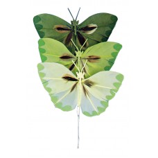 Набор декоративных элементов Бабочки 2 x 4 см зеленые оттенки RAYHER 8518313
