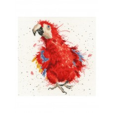 Набор для вышивания Parrot on Parade (Попугай на параде) 26 x 26 см* Bothy Threads XHD26