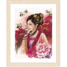 Набор для вышивания Asian lady in pink   