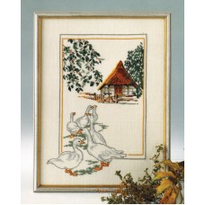 Набор для вышивания Гуси 30 x 40 см OEHLENSCHLAGER 73-22007