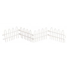 Садовая миниатюра Металлический забор 26 х 4 х 0,5 см белый RAYHER 46181102