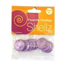 Подвеска Shellz Purple Round River Shell Dangles