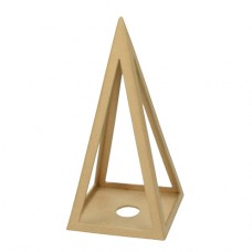 Подставка для свечи Пирамида из папье-маше 12 x 12 x 25 cм EFCO 2630596