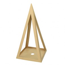 Подставка для свечи Пирамида из папье-маше 20,5 x 20,5 x 43 cм EFCO 2630599