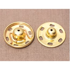 Кнопки пришивные металлические с защитой от коррозии золотой 18 мм HEMLINE 420.18.G