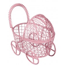 Миниатюрная детская коляска 8 x 5 x 7,5 cм розовый RAYHER 46363262