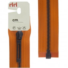 Молнии riri звено BI, слайдер STAB, разъёмная, 1 замок, 6 мм, 60 см, цвет 2404, оранжевый