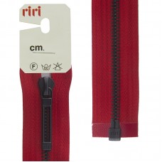 Молнии riri звено BI, слайдер STAB, разъёмная, 1 замок, 6 мм, 60 см, цвет 2407, красный