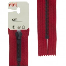 Молнии riri звено BI, слайдер STAB, неразъёмная карманная, 6 мм, 18 см, цвет 2407, красный