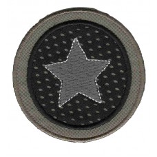 Термоаппликация Звезда в кружке 6 x 6,1 см 0,125 см HKM 33459/1SB
