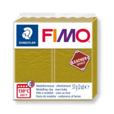 Полимерная глина FIMO Leather-Effect 55 х 55 х 15 мм оливковый FIMO 8010-519