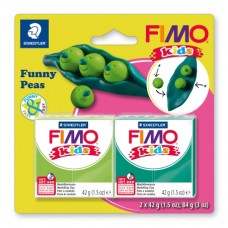 Набор полимерной глины FIMO kids kit детский набор “Веселый горох” 140 х 140 х 12 мм зеленый FIMO 8035 15