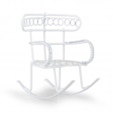 Садовая миниатюра Кресло-качалка 5 х 8 см белый EFCO 2605957