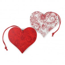 Набор декоративных элементов Сердце 7 х 7 см* белый, красный EFCO 2487107