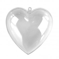 Заготовка из прозрачного пластика разъемное Сердце, 10 см RAYHER 3933737