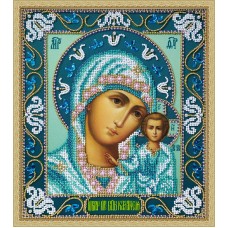 Набор для вышивания бисером Икона Божией Матери Казанская 23 x 26 см GALLA COLLECTION И068