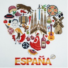 Набор для вышивания Испания 25 x 25 см МАРЬЯ ИСКУСНИЦА 11.001.24
