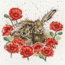 Набор для вышивания Love Is In The Hare (Любовь у зайцев) 26 x 26 см Bothy Threads XHD61