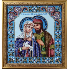 Набор для вышивания бисером Икона Петр и Феврония Муромские 24 x 26 см GALLA COLLECTION И069