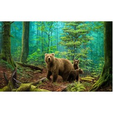 Картина стразами Медведи в лесу