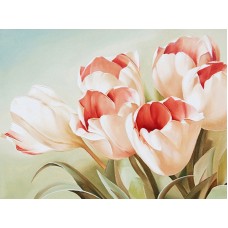 Картина стразами Розовые тюльпаны
