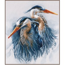 Набор для вышивания Great blue herons   36 х 43 см LANARTE PN-0185890