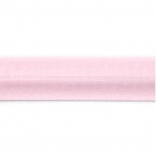 Косая бейка хлопок/полиэстер 20 мм, 20 м, цвет 52, бледно-розовый