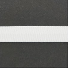 Косая бейка хлопок/полиэстер, 20 мм, 20 м, цвет 02, белый