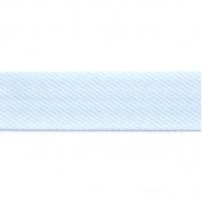Косая бейка хлопок/полиэстер, 20 мм, 20 м, цвет 51, бледно-голубой