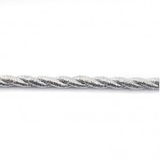 Шнур металлизированный SPIRAL ( SAFISA), арт.25277-1 мм, 15 м, цвет 102, серебряный