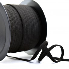 Резинка шляпная SAFISA, 3 мм, цвет 01, черный