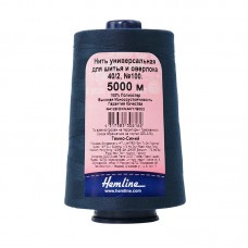 Нить универсальная  Hemline для шитья и оверлока, тёмно-синий 5000 м тёмно-синий 40/2 HEMLINE N4129/DKNAVY/G002