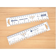 Пластиковая линейка - шаблон для припусков 21 х 4,5 см HEMLINE 268