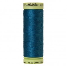 Нить для машинного квилтинга SILK-FINISH COTTON 60, 200 м 0483 Dark Turquoise