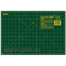 Мат раскройный двусторонний, толщина 1,6 мм, зеленый, 45 х 30 см/18 х 12 OLFA RM-IC-C